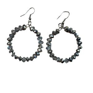 Beautiful bling bead hoops! 💍😍